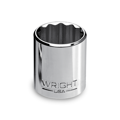 Wright Tool 1/4 in Drive 12-Point Standard SAE Polished Hand Socket, 3/16 in