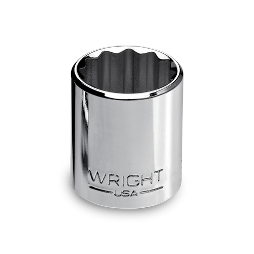 Wright Tool 1/4 in Drive 12-Point Standard SAE Polished Hand Socket, 7/32 in