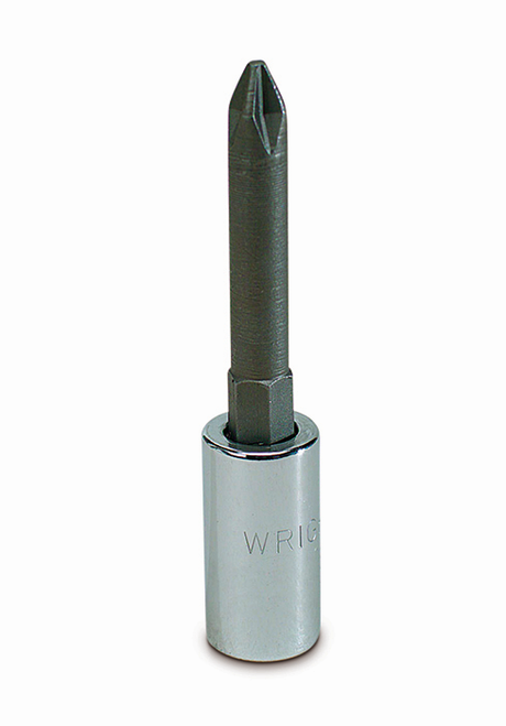 Wright Tool 1/4 in Drive Screwdriver Bit Socket with Long Length Phillips Bit, PH1