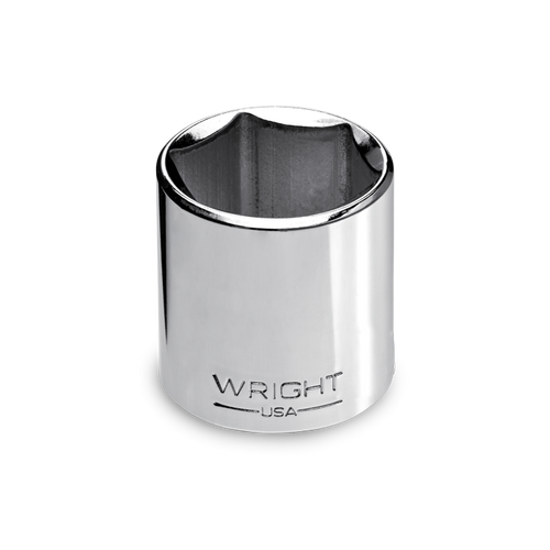 Wright Tool 3/8 in Drive 6-Point Standard SAE Polished Hand Socket, 1 in