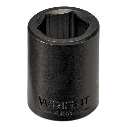 Wright Tool 3/8 in Drive 6-Point Standard SAE Black Oxide Impact Socket, 3/8 in