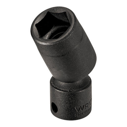 Wright Tool 3/8 in Drive 6-Point Standard SAE Black Oxide Universal Power Socket, 1/2 in