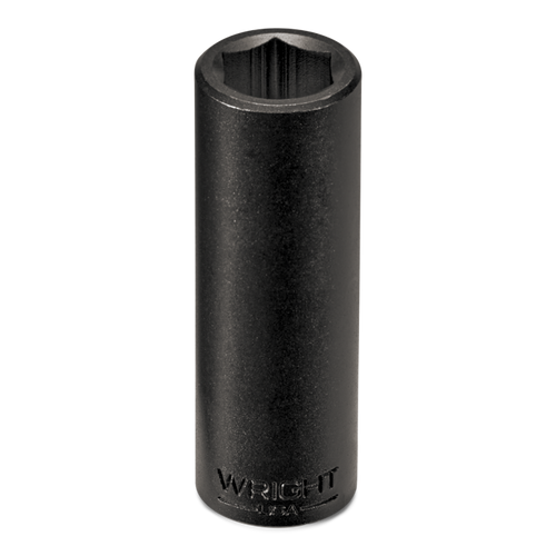 Wright Tool 3/8 in Drive 6-Point Deep SAE Black Oxide Impact Socket, 5/8 in