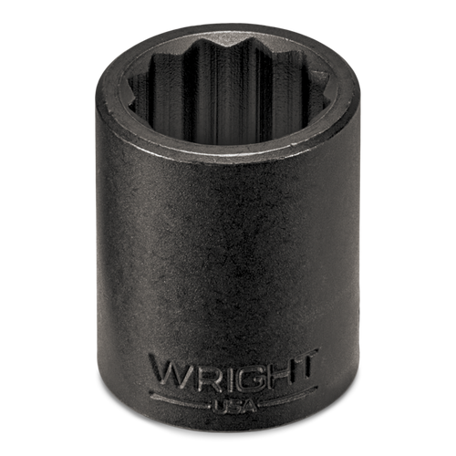 Wright Tool 1/2 in Drive 12-Point Standard SAE Black Oxide Impact Socket, 5/8 in
