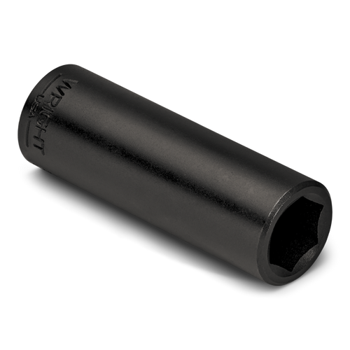 Wright Tool 1/2 in Drive 6-Point Deep SAE Black Oxide Impact Socket, 3/8 in