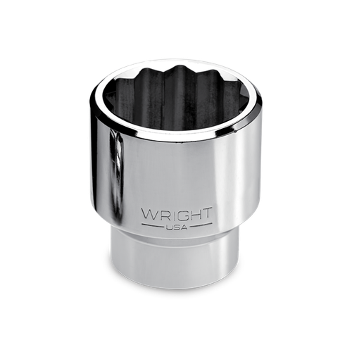 Wright Tool 3/4 in Drive 12-Point Standard SAE Polished Hand Socket, 1-7/8 in