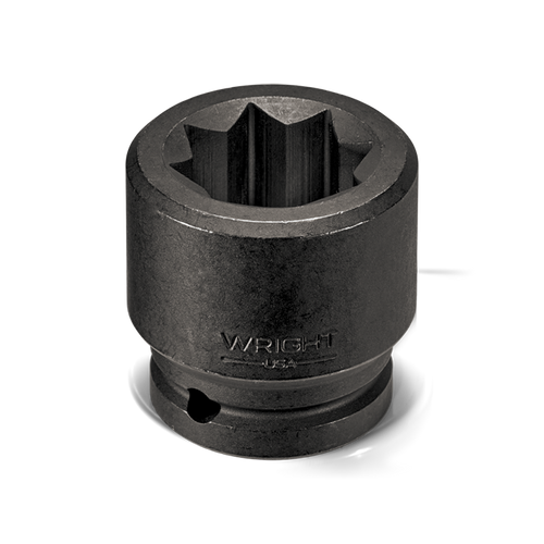 Wright Tool 3/4 in Drive 8-Point Double Square Standard SAE Black Oxide (Railroad) Impact Socket, 13/16 in