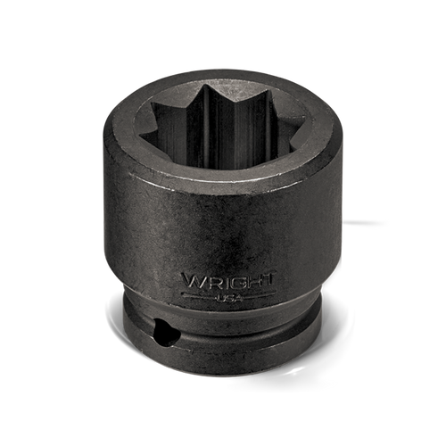 Wright Tool 3/4 in Drive 8-Point Double Square Standard SAE Black Oxide (Railroad) Impact Socket, 1 in