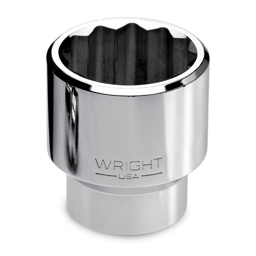 Wright Tool 1 in Drive 12-Point Standard SAE Polished Hand Socket, 1-1/16 in