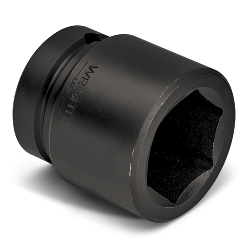 Wright Tool 1 in Drive 6-Point Standard SAE Black Oxide Impact Socket, 3/4 in