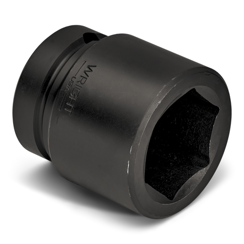 Wright Tool 1 in Drive 6-Point Standard SAE Black Oxide Impact Socket, 1-3/8 in