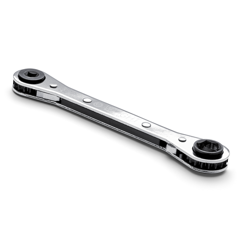 Wright Tool Air Conditioning and Refrigeration Reverse Ratcheting Box End Wrench 1/4 in - 3/16 in Square x 9/16 in - 1/2 in Hex