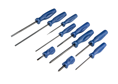 Wright Tool Set of 10 Phillips and Slotted Screwdriver