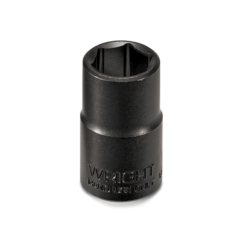 Wright Tool 1/2 in Drive 6-Point Standard SAE Black Industrial Hand Socket, 3/8 in