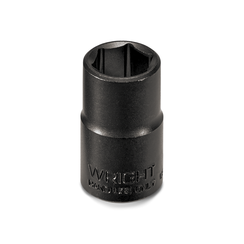 Wright Tool 1/2 in Drive 6-Point Standard SAE Black Industrial Hand Socket, 1 in