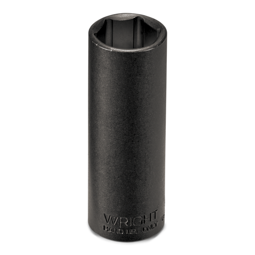 Wright Tool 1/2 in Drive 6-Point Deep SAE Black Industrial Hand Socket, 5/8 in