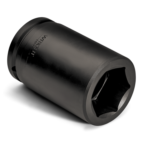 Wright Tool 1-1/2 in Drive 6-Point Deep SAE Black Oxide Impact Socket, 1-11/16 in