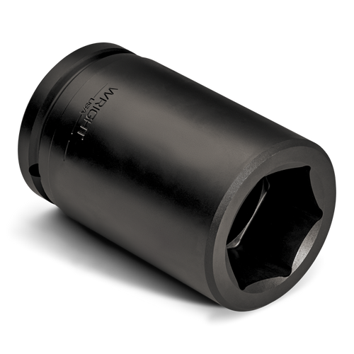Wright Tool 1-1/2 in Drive 6-Point Deep SAE Black Oxide Impact Socket, 2 in