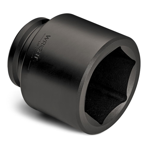 Wright Tool 2-1/2 in Drive 6-Point Standard SAE Black Oxide Impact Socket, 7 in