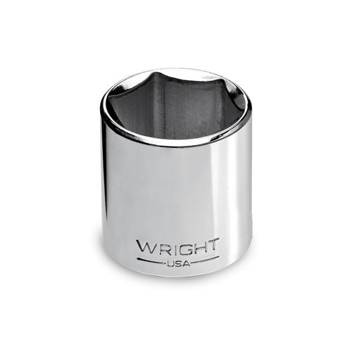 Wright Tool 1/4 in Drive 6-Point Standard Metric Hand Socket, 9mm