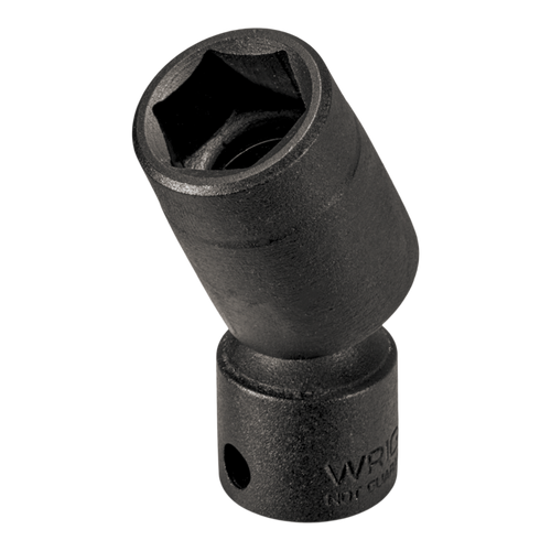 Wright Tool 3/8 in Drive 6-Point Standard Metric Black Oxide Universal Power Socket, 17mm