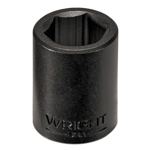 Wright Tool 1/2 in Drive 6-Point Standard Metric Black Oxide Impact Socket, 27mm