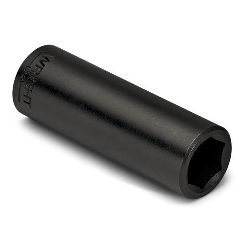 Wright Tool 1/2 in Drive 6-Point Deep Metric Black Oxide Impact Socket, 27mm