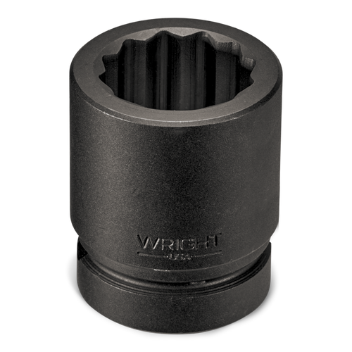 Wright Tool 3/4 in Drive 12-Point Standard SAE Black Oxide Impact Socket, 3/4 in