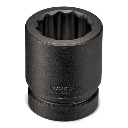 Wright Tool 3/4 in Drive 12-Point Standard SAE Black Oxide Impact Socket, 1 in