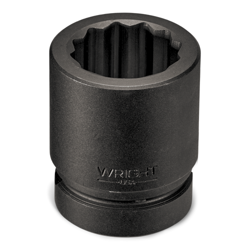 Wright Tool 3/4 in Drive 12-Point Standard SAE Black Oxide Impact Socket, 2 in
