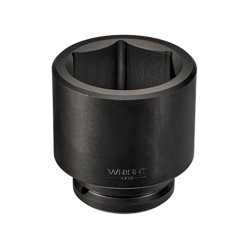 Wright Tool 1-1/2 in Drive 6-Point Standard Metric Black Oxide Impact Socket, 100mm
