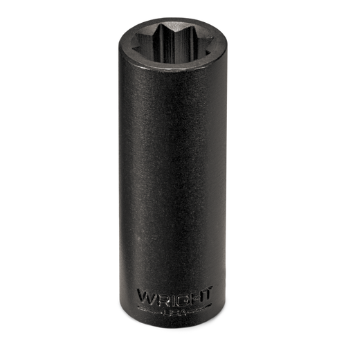 Wright Tool 1 in Drive 8-Point Double Square Deep SAE Black Oxide (Railroad) Impact Socket, 1-5/16 in