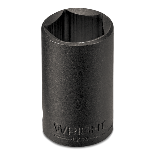 Wright Tool 1/2 in Drive 5-Point Standard SAE Black Oxide Penta Impact Socket, 13/16 in