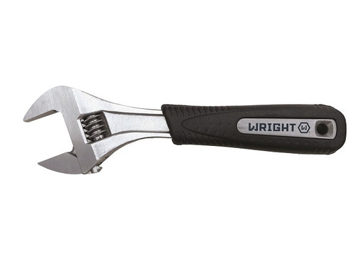 Wright Tool Ultimate Grip Black Industrial Adjustable Wrench Maximum Capacity 1-3/16 in, Length 8 in
