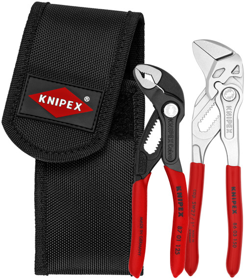 Knipex 00 20 72 V01 KN | 2 Pc Mini Pliers In Belt Pouch (86 03 150 & 87 01 125)
