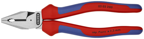 Knipex 02 02 200 SBA KN | High Leverage Combination Pliers, Multi-Component
