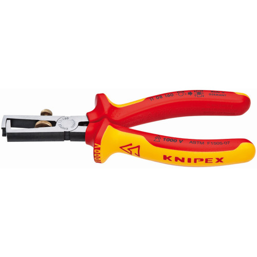 Knipex 11 08 160 SBA KN | End-Type Wire Stripper, Multi-Component, 1000V Insulated