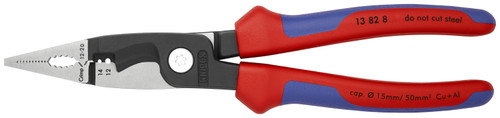 Knipex 13 82 8 SBA KN | Electrical Installation Pliers, 12,14 AWG, Multi-Component