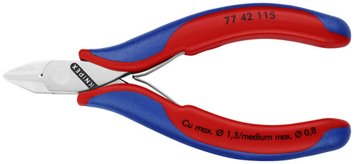 Knipex 77 42 115 KN | Electronics Diagonal Cutters, Multi-Component