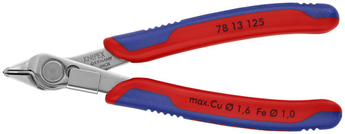 Knipex 78 13 125 KN | Electronics Super-Knips, INOX Steel, Multi-Component