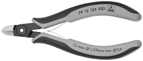 Knipex 79 12 125 ESD KN | Precision Electronics Diagonal Cutters, ESD