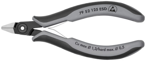 Knipex 79 52 125 ESD KN | Precision Electronics Diagonal Cutters, ESD