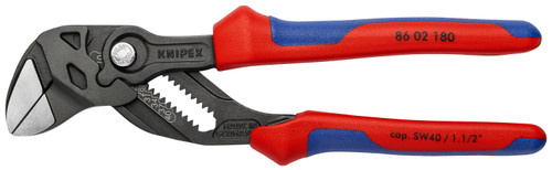 Knipex 86 02 180 KN | Pliers Wrench, Black Finish, Multi-Component