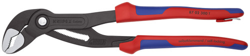 Knipex 87 02 300 T BKA KN | Cobra Water Pump Pliers, Multi-Component, Tethered Attachment