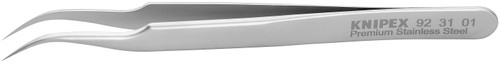 Knipex 92 31 01 KN | Premium Stainless Steel Gripping Tweezers, 45 degree Angled, Needle-Point Tips