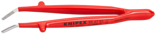 Knipex 92 47 01 KN | Stainless Steel Gripping, 30 degreeAngled Tweezers, 1000V Insulated