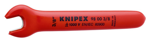 Knipex 98 00 3/8" KN | Open End Wrench, 3/8", 1000V Insulated