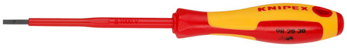 Knipex 98 20 30 KN | 7/64" slotted screwdriver, 4" Shaft