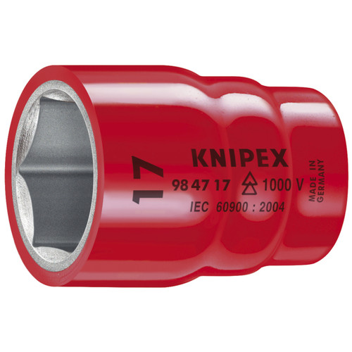 Knipex 98 47 1" KN | Hex Socket, 1/2" Drive, 1", 1000V Insulated