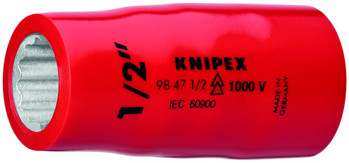 Knipex 98 47 1/2" KN | Hex Socket, 1/2" Drive, 1/2" Drive, 1000V Insulated